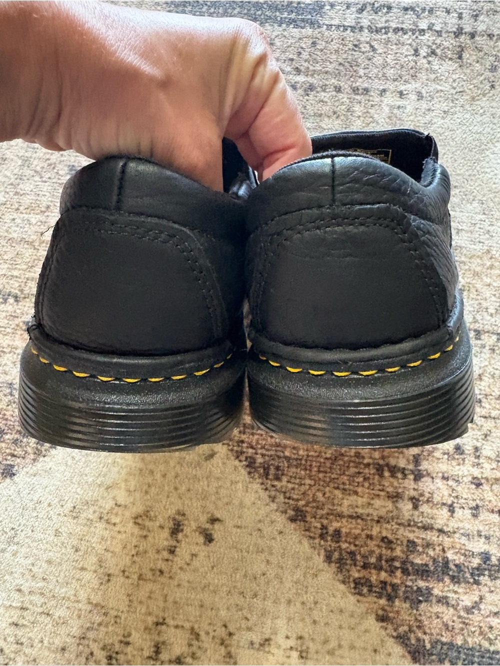 Dr. Martens Airway Boyle Men’s Grizzly Leather Slip On Softwair Shoes Size 11 - Picture 5 of 7